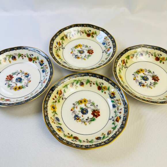 Theodore Haviland Limoges Vintage Chateaudun Berry Fruit Dessert 5” Bowls 4 Pcs. - Picture 1 of 6